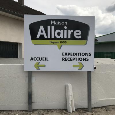panneau d'information et de signalisation Allaire - St Aignan des Gués